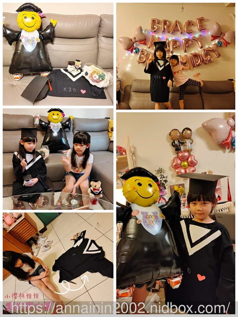 小櫻花 幼稚園畢業快樂 防疫在家 DIY 製作 學士帽+學士服